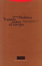 TRATADO SOBRE EL CUERPO, de Thomas Hobbes | portada del libro