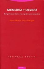 MEMORIA Y OLVIDO, de José María Ruiz Vargas | portada del libro