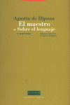 MAESTRO O SOBRE EL LENGUAJE, de HIPONA | portada del libro