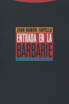 ENTRADA EN LA BARBARIE, de Capella | portada del libro