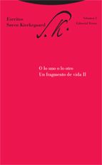 ESCRITOS VOL III O LO UNO O LO OTRO II, de Soren Kierkegaard | portada del libro