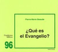 ¿Qué es el Evangelio?, de Beaude, Pierre-Marie | portada del libro