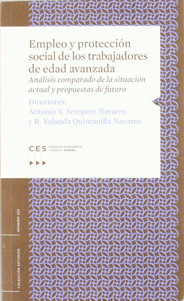 EMPLEO Y PROTECCION SOCIAL DE LOS TRABAJADORES DE EDAD AVANZADA, de SEMPERE NAVARRO | portada del libro