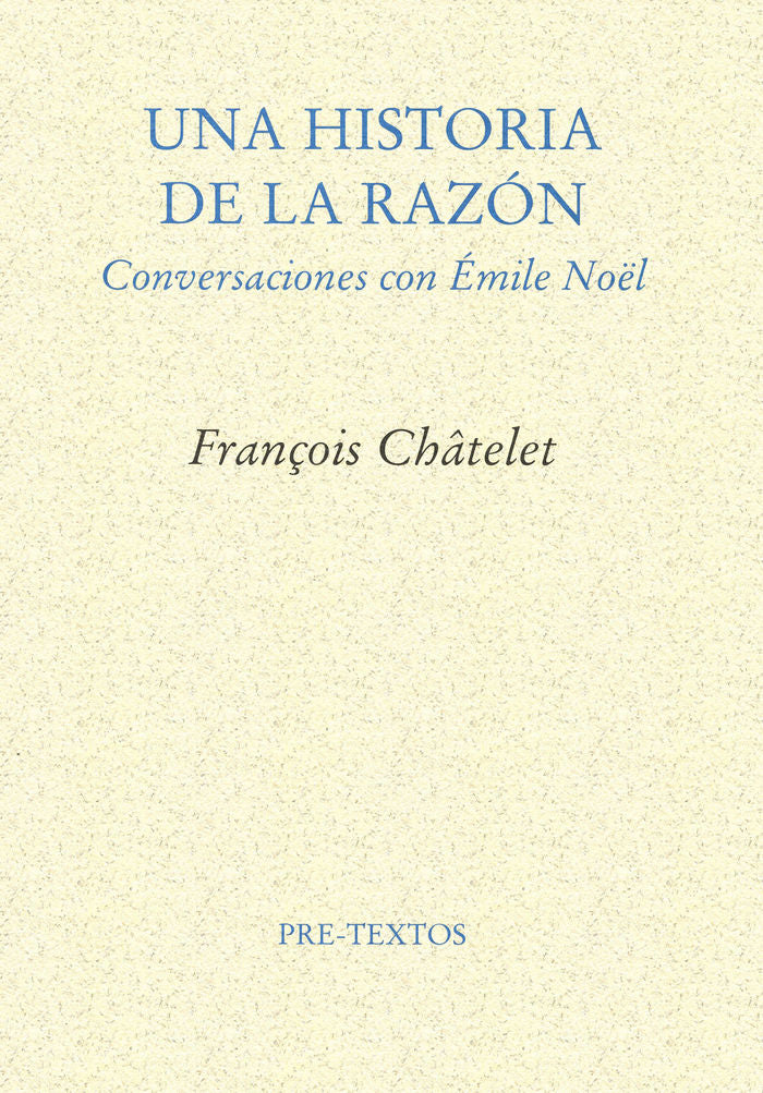 HISTORIA DE LA RAZON PT-372, de Châtelet | portada del libro