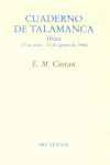 CUADERNO DE TALAMANCA PT-596 *, de CIORAN | portada del libro