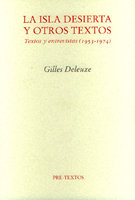 ISLA DESIERTA Y OTROS TEXTOS PT-730, de Deleuze | portada del libro