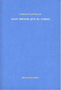 ALGO MENOR QUE EL CORZO PT-993, de Law Palacín | portada del libro