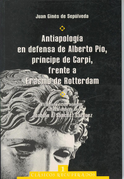 Antiapología en defensa de Alberto Pío, príncipe de Carpi, frente a Erasmo de Rotterdam, de Sánchez Gázquez | portada del lib