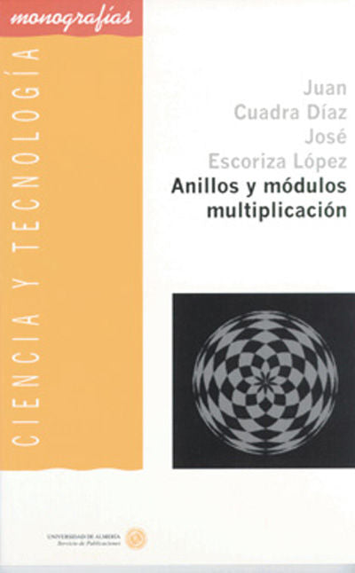 Anillos y módulos multiplicación, de Escoriza López | portada del libro