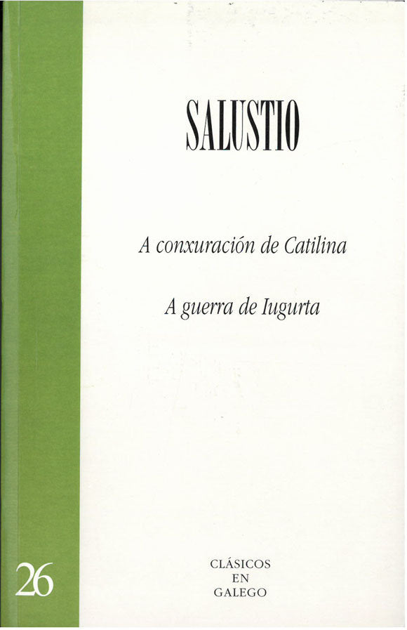 Conxuracion de catilina, a. A guerra de iugurta, de Salustio | portada del libro