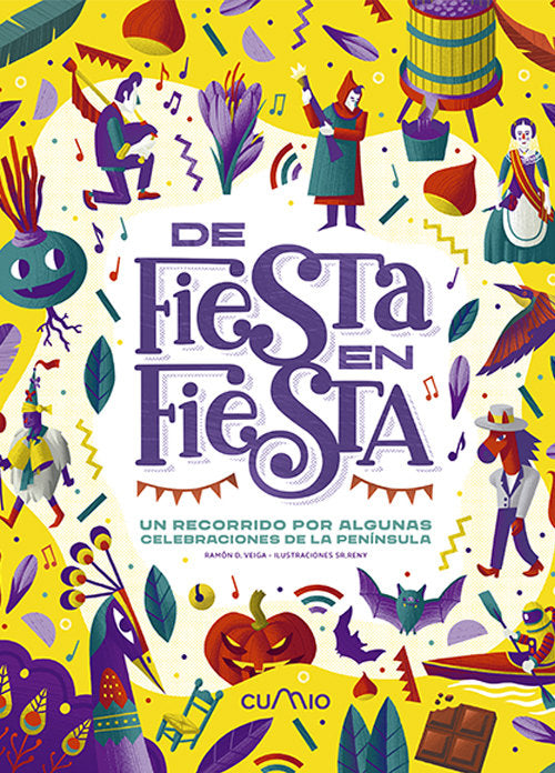DE FIESTA EN FIESTA, de VEIGA, RAMON | portada del libro