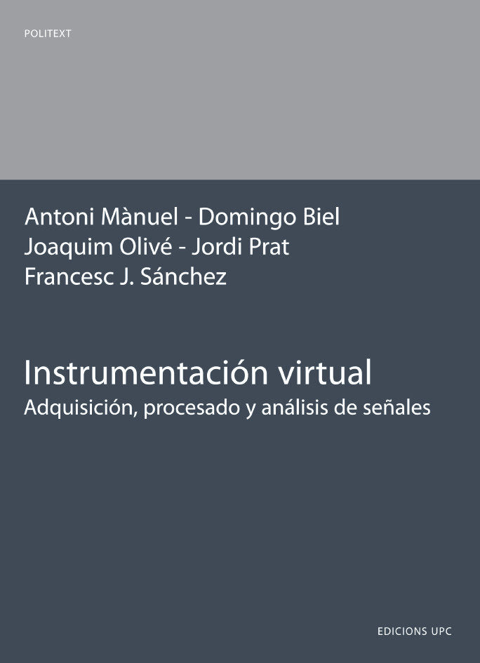 Instrumentación virtual, de Manuel Lázaro | portada del libro