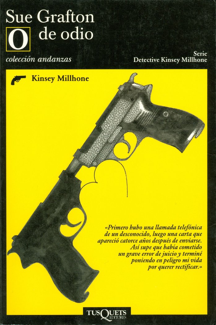O de odio, de Grafton, Sue | portada del libro