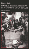 Porque parece mentira la verdad nunca se sabe, de Sada | portada del libro