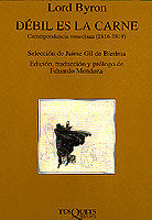 Débil es la carne, de Lord Byron | portada del libro