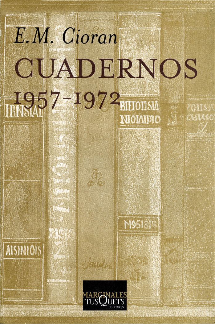Cuadernos (1957-1972), de Cioran | portada del libro