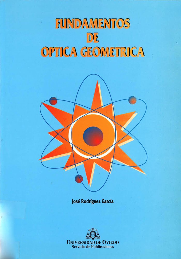 Fundamentos de óptica geométrica, de Rodríguez García | portada del libro