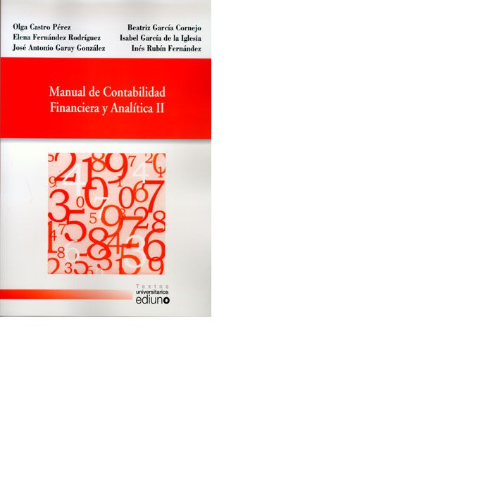 MANUAL DE CONTABILIDAD FINANCIERA Y ANALITICA II, de CASTRO PEREZ | portada del libro