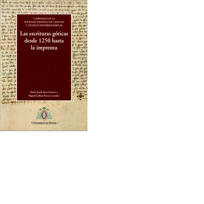 Las escrituras góticas desde 1250 hasta la imprenta | portada del libro