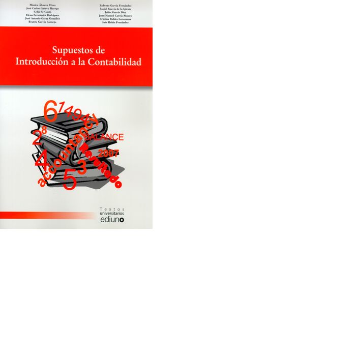 SUPUESTOS DE INTRODUCCION A LA CONTABILIDAD, de GARCIA DIEZ | portada del libro