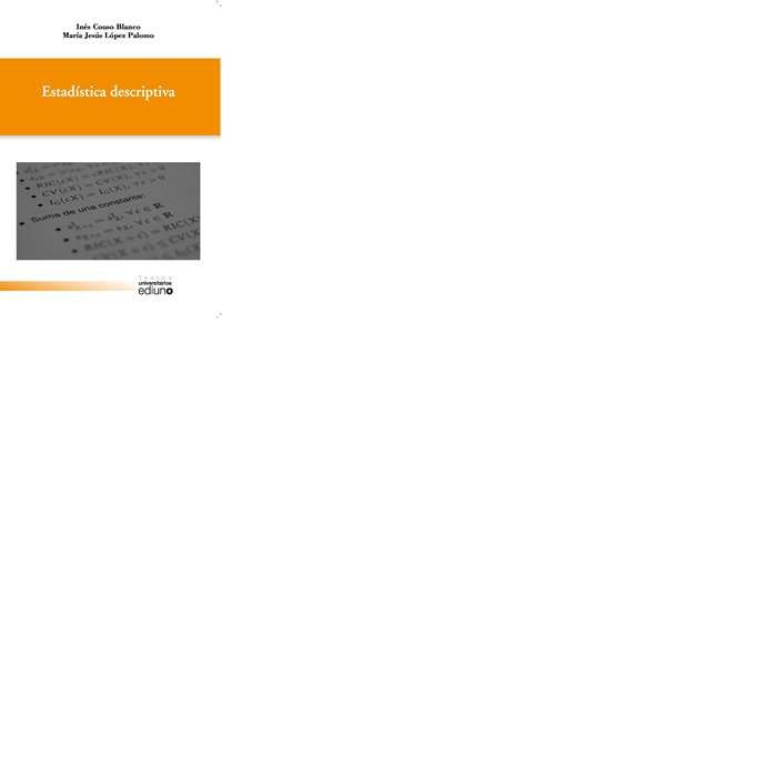 Estadística descriptiva, de Couso Blanco | portada del libro