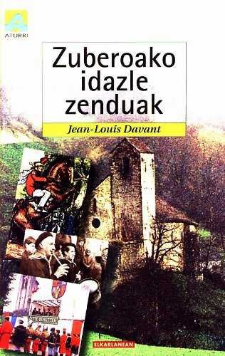 Zuberoako idazle zenduak, de Davant Iratzabal | portada del libro