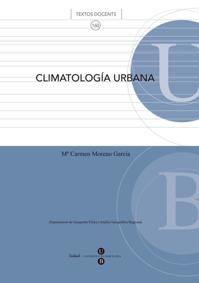 Climatología urbana, de Moreno Garcia | portada del libro