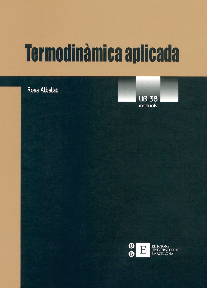 Termodinàmica aplicada, de Albalat Piñol | portada del libro