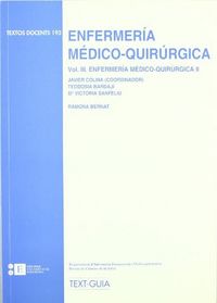 Enfermería médico-quirúrgica. Vol. III. Enfermería médico-quirúrgica II, de Bardají Fandos | portada del libro