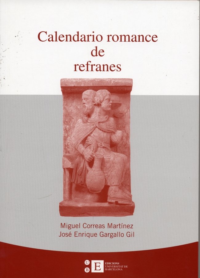 Calendario romance de refranes, de Correas Martínez | portada del libro