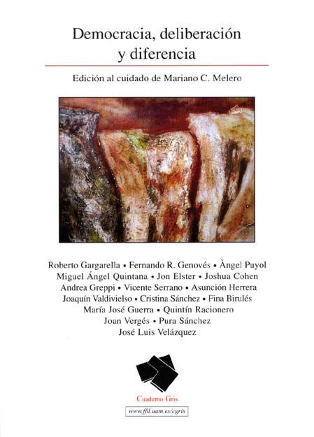 Democracia, deliberación y diferencia, de Varios autores | portada del libro