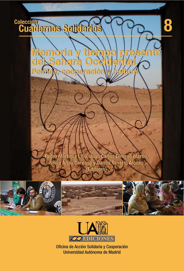 Memoria y tiempo presente del Sáhara Occidental. Política, cooperación y cultura., de Martínez Lillo | portada del libro