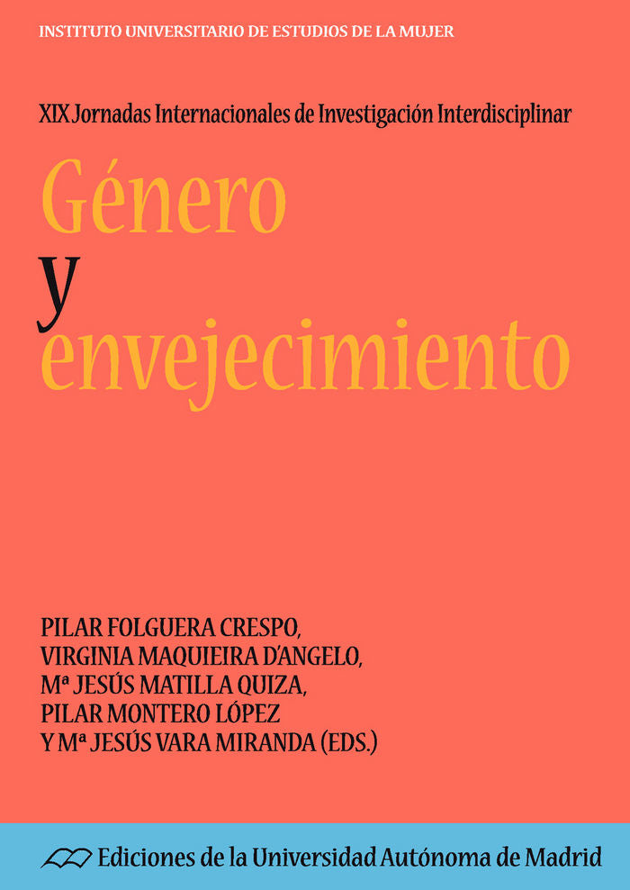 XIX Jornadas Internacionales de Investigación Interdisciplinar: Género y Envejecimiento, de Folguera Crespo | portada del lib