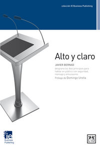 Alto y claro, de Bernad Santa Olalla, Javier | portada del libro