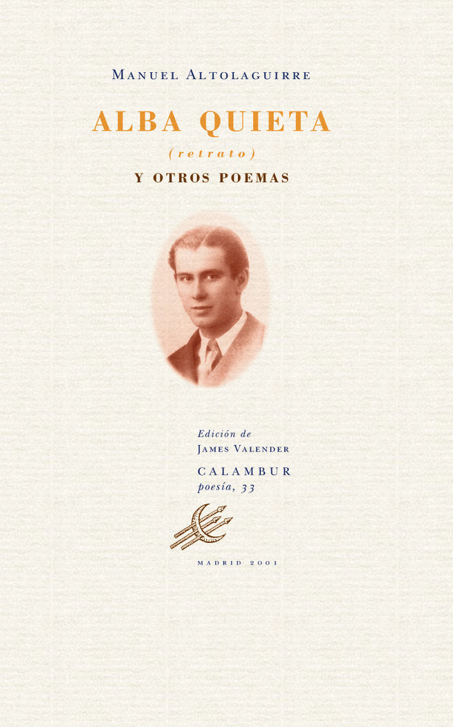 Alba quieta (retrato) y otros poemas, de Altolaguirre | portada del libro
