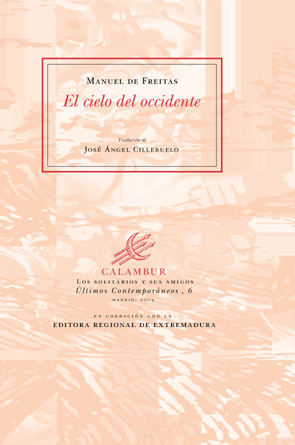 El cielo de occidente, de de Freitas | portada del libro