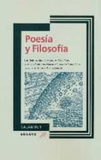 Poesía y filosofía, de Varios autores | portada del libro