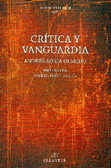 Crítica y Vanguardia, de SORIA OLMEDO, Andrés | portada del libro