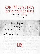 ORDENANZA DEL PUEBLO DE MIER, AÑO DE 1573, de JOSE MANUEL FERNANDEZ ALVAREZ, ED. | portada del libro