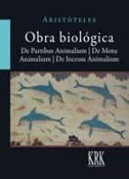Obra biológica, de Aristóteles | portada del libro