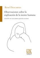 Observaciones sobre la explicación de la mente humana, de Descartes | portada del libro