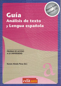 Guía Análisis de Texto y Lengua Española, de ALMELA PEREZ | portada del libro
