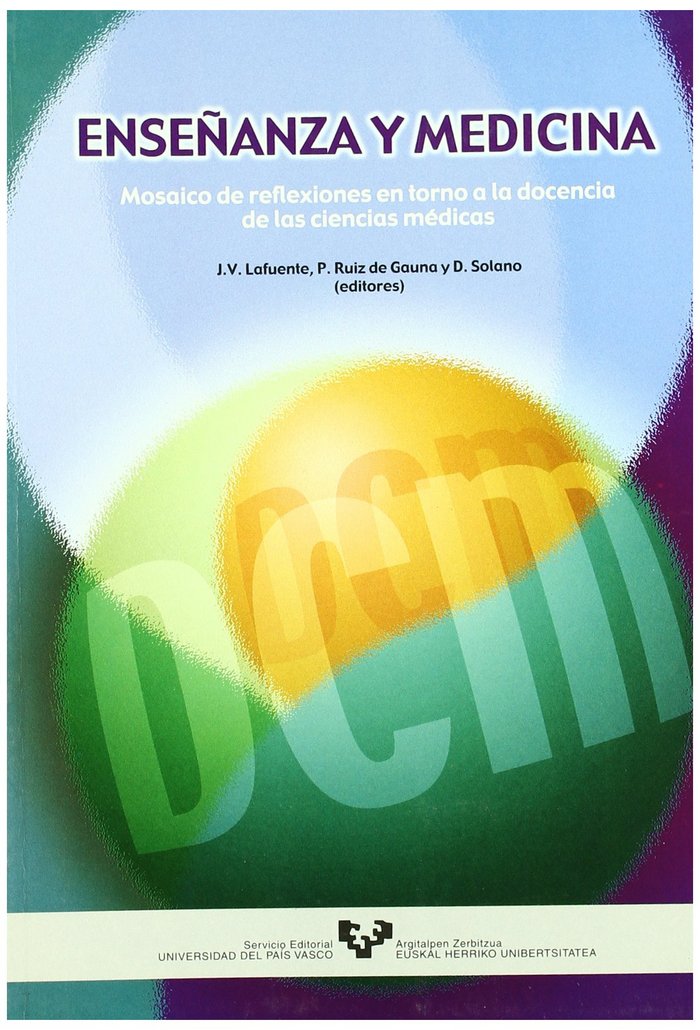 Enseñanza y medicina, de LAFUENTE SANCHEZ, JOSE VICENTE | portada del libro
