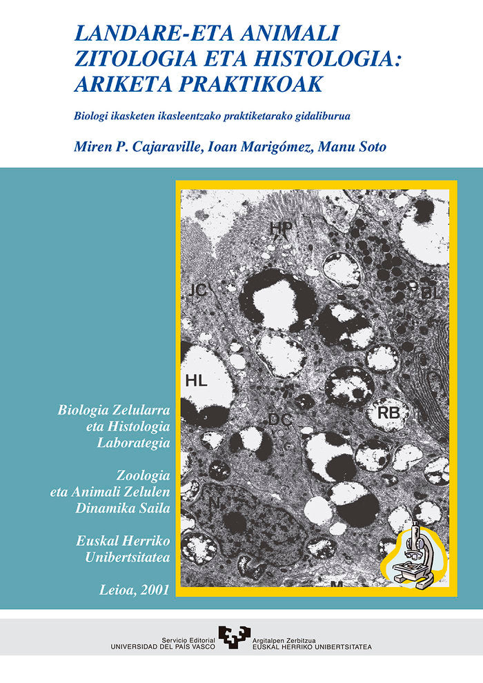Landare- eta animali zitologia eta histologia: ariketa praktikoak, de Cajaraville Bereziartua, Miren Pilare | portada del lib