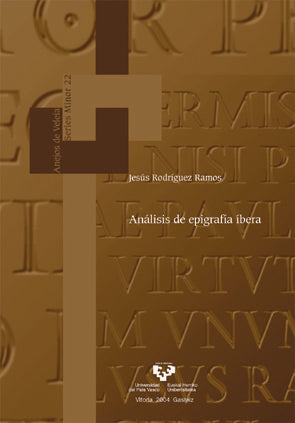 Análisis de epigrafía íbera, de Rodríguez Ramos, Jesús | portada del libro