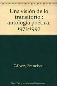 Una visión de lo transitorio, de Gálvez | portada del libro