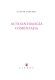 Autoantología comentada, de Baquero | portada del libro