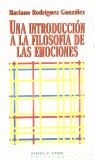 Una introducción a la filosofía de las emociones, de Rodríguez González | portada del libro