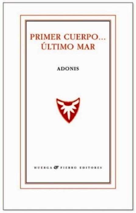 PRIMER CUERPO...ÚLTIMO MAR, de AHMAD ESBER | portada del libro