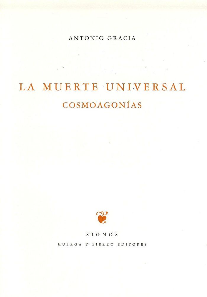 La muerte universal, de Gracia Caselles, Antonio | portada del libro